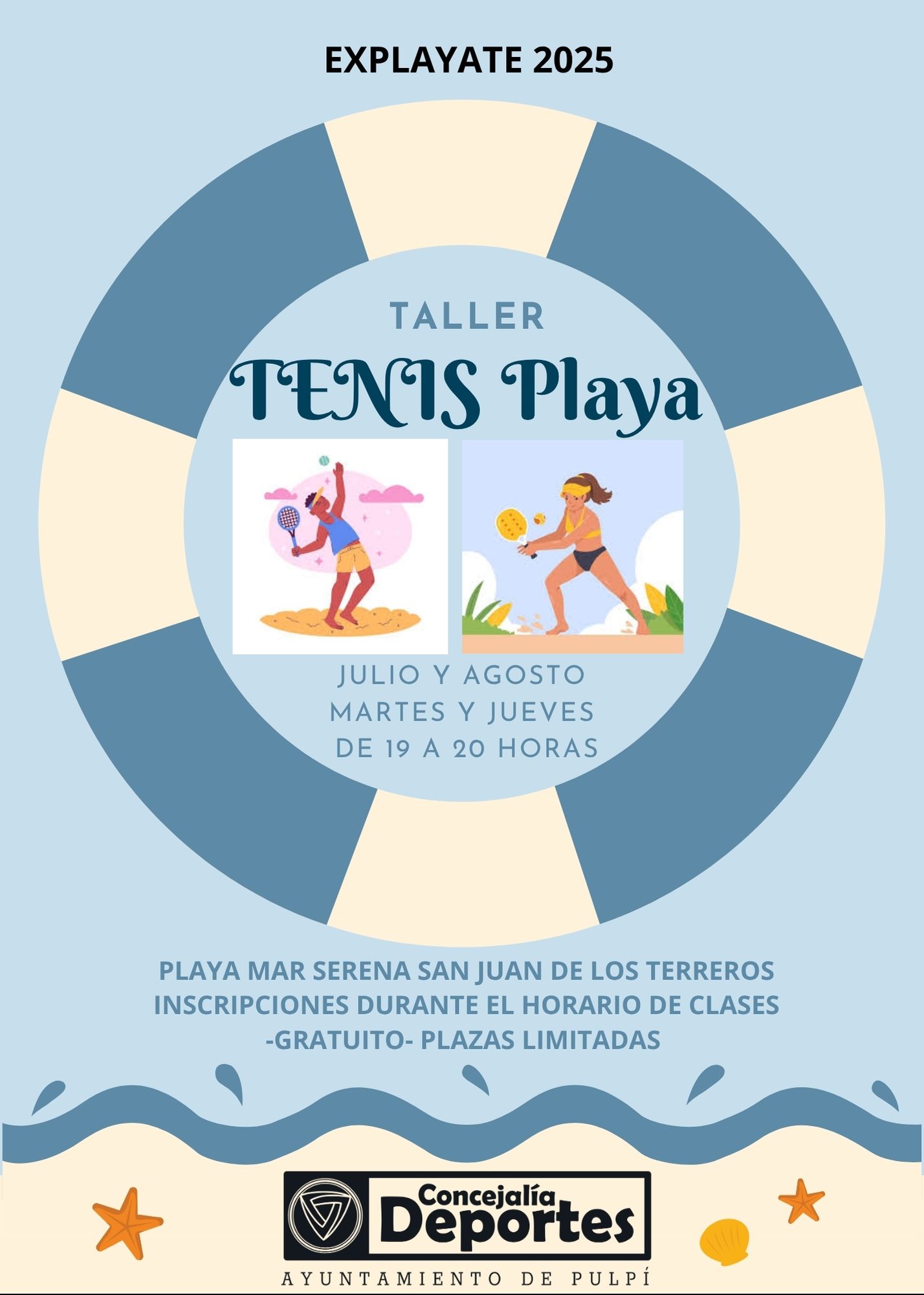TALLER DE TENIS PLAYA EXPLAYATE 2025